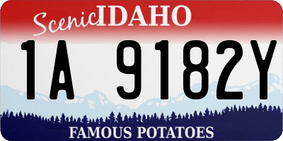 ID license plate 1A9182Y