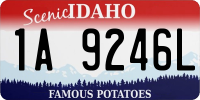 ID license plate 1A9246L