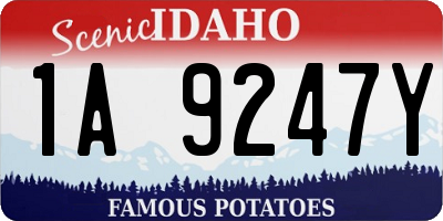 ID license plate 1A9247Y