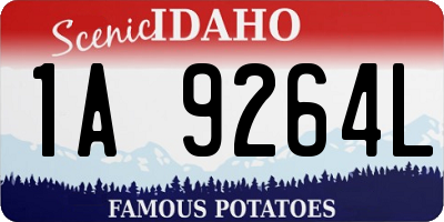 ID license plate 1A9264L