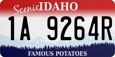 ID license plate 1A9264R
