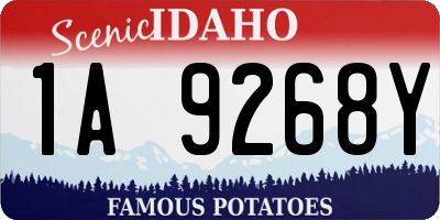 ID license plate 1A9268Y