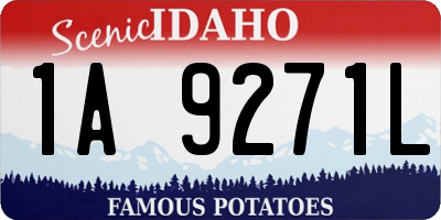 ID license plate 1A9271L