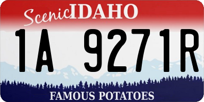 ID license plate 1A9271R