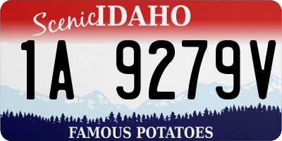 ID license plate 1A9279V