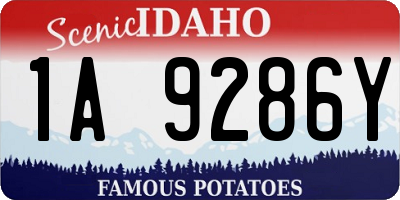 ID license plate 1A9286Y