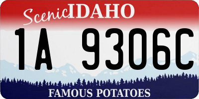 ID license plate 1A9306C