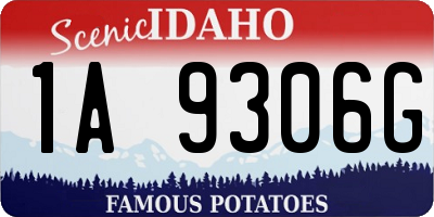 ID license plate 1A9306G