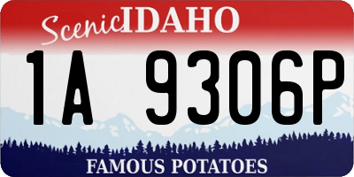 ID license plate 1A9306P
