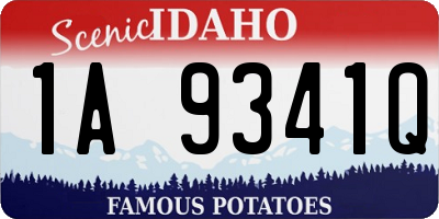 ID license plate 1A9341Q