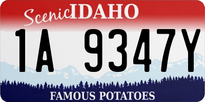 ID license plate 1A9347Y
