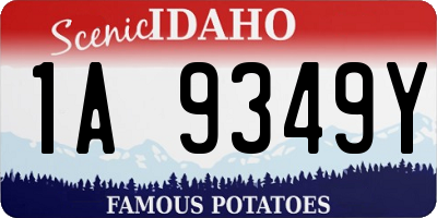 ID license plate 1A9349Y
