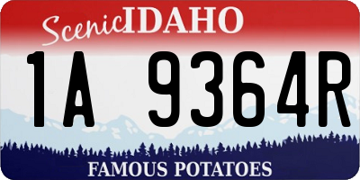 ID license plate 1A9364R