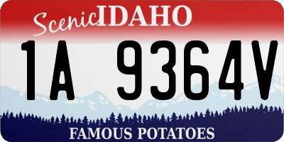 ID license plate 1A9364V