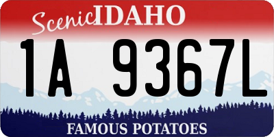 ID license plate 1A9367L