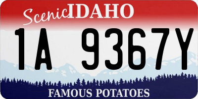 ID license plate 1A9367Y