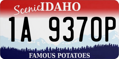 ID license plate 1A9370P
