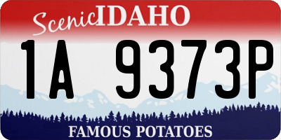 ID license plate 1A9373P