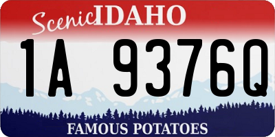 ID license plate 1A9376Q