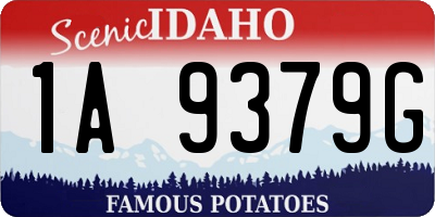 ID license plate 1A9379G