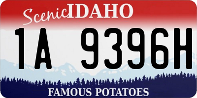 ID license plate 1A9396H