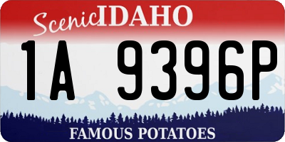 ID license plate 1A9396P