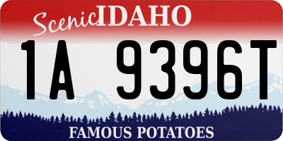 ID license plate 1A9396T