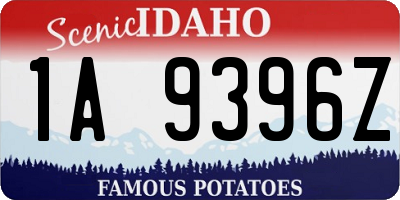 ID license plate 1A9396Z