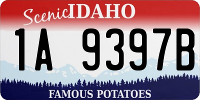 ID license plate 1A9397B