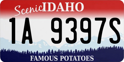ID license plate 1A9397S
