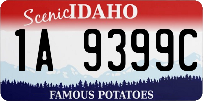 ID license plate 1A9399C