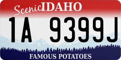 ID license plate 1A9399J