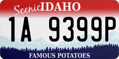 ID license plate 1A9399P