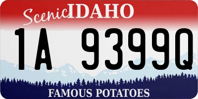 ID license plate 1A9399Q