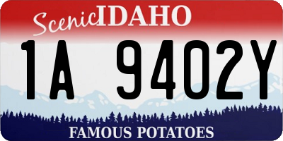 ID license plate 1A9402Y