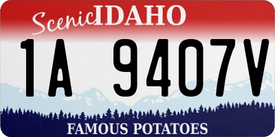 ID license plate 1A9407V