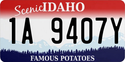 ID license plate 1A9407Y