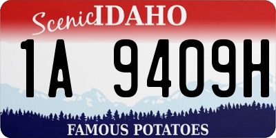 ID license plate 1A9409H