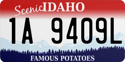 ID license plate 1A9409L