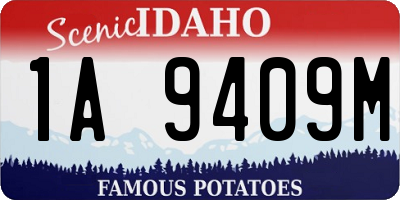 ID license plate 1A9409M