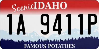 ID license plate 1A9411P