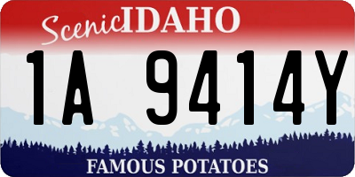ID license plate 1A9414Y