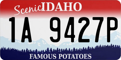 ID license plate 1A9427P