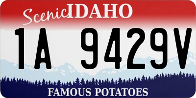 ID license plate 1A9429V