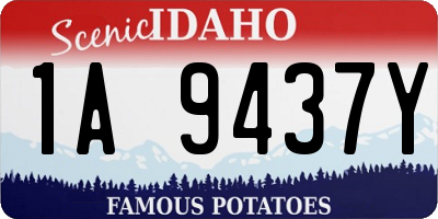 ID license plate 1A9437Y