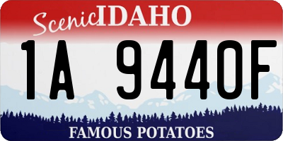 ID license plate 1A9440F