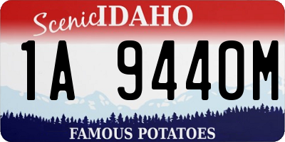 ID license plate 1A9440M