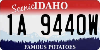 ID license plate 1A9440W