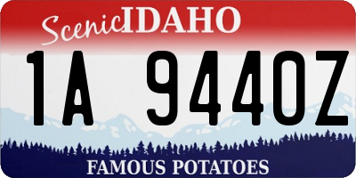 ID license plate 1A9440Z