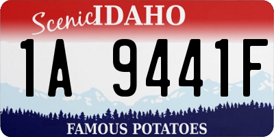 ID license plate 1A9441F